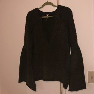 Free people exaggerated sleeve sweater
